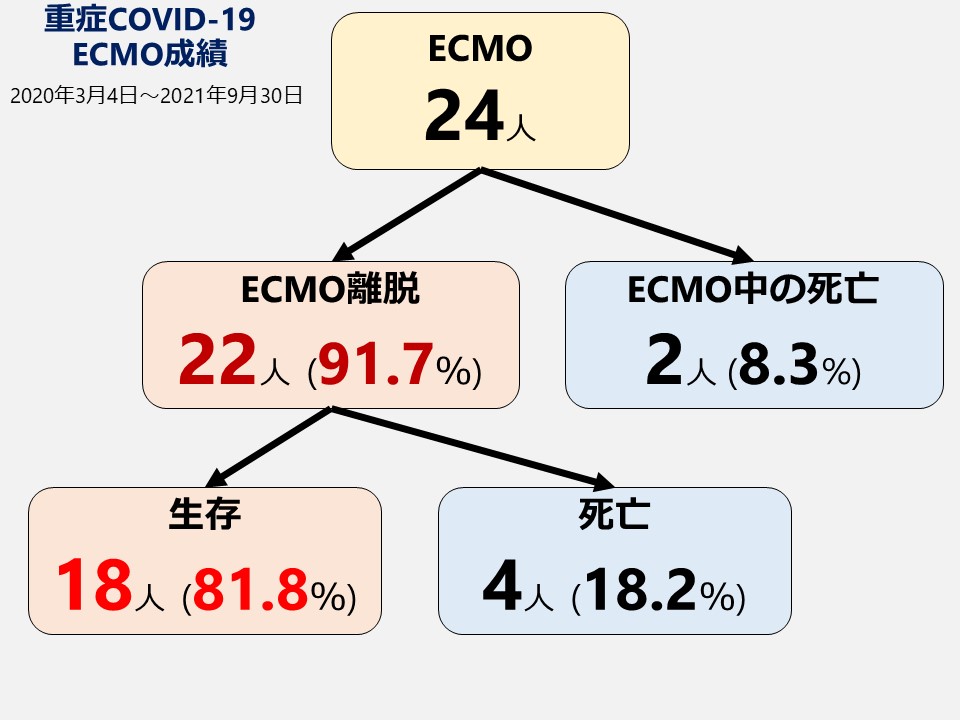 重症COVID-19 ECMO成績