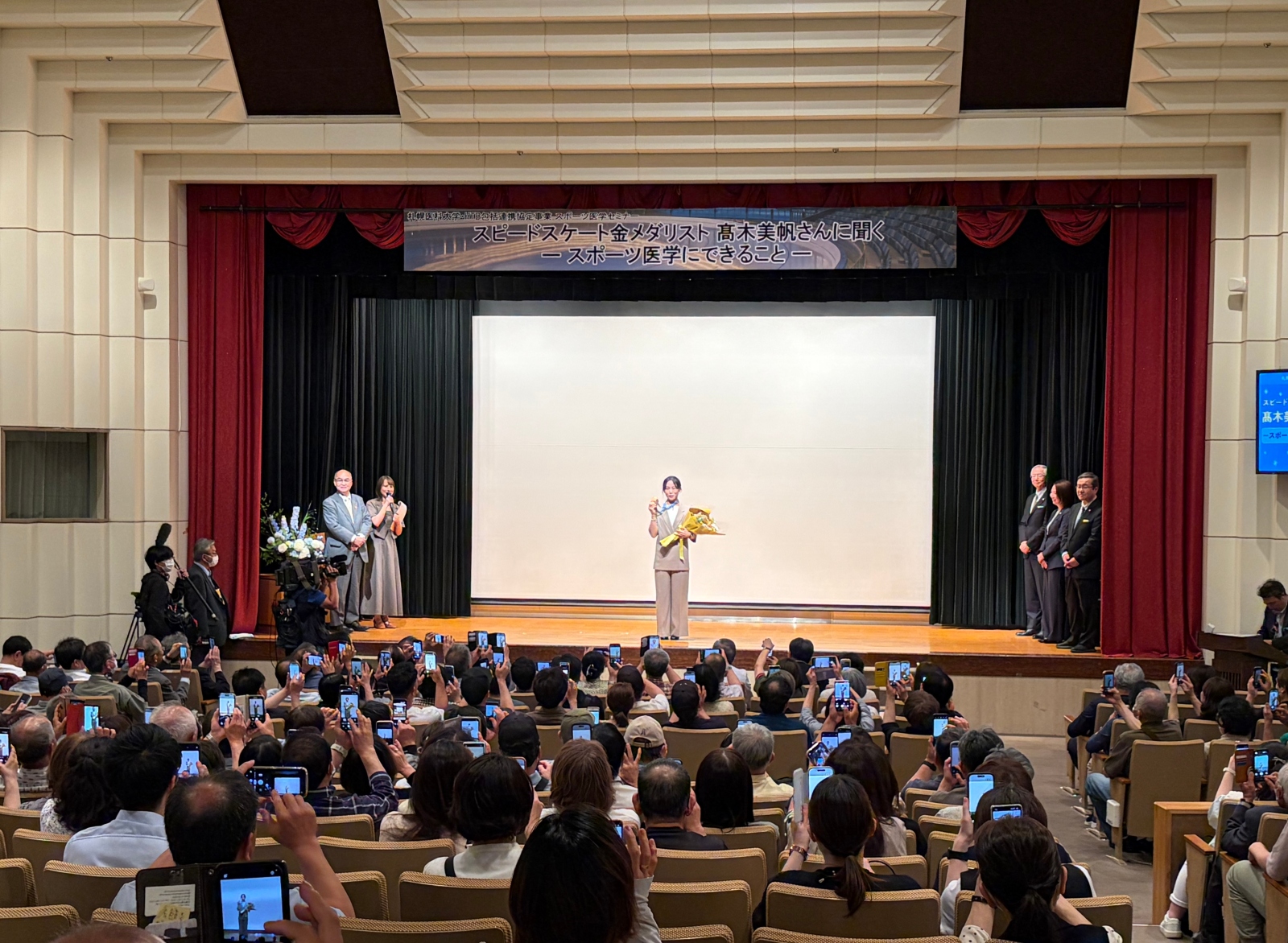 会場内でのサプライズ写真撮影タイム