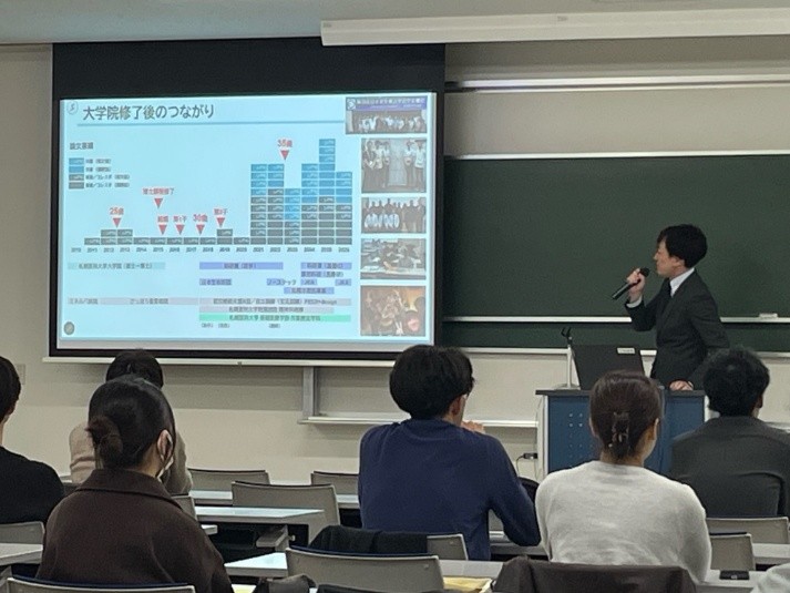 修了生からの講話　理学療法学・作業療法学専攻　作業療法学分野修了　横山さん