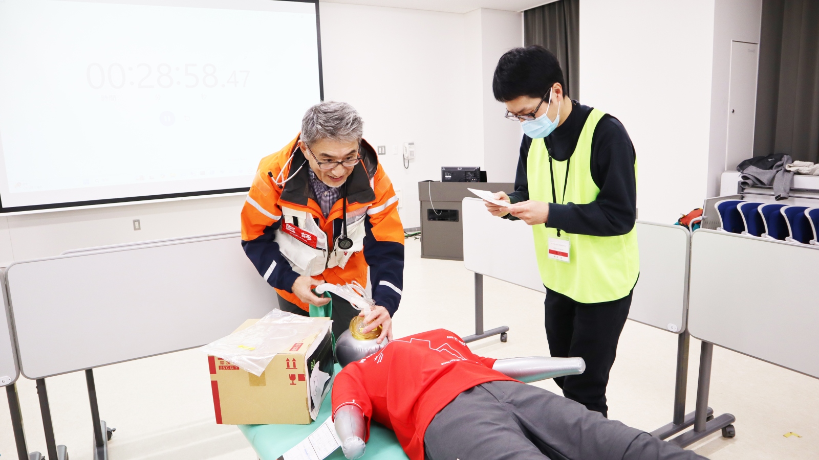 研究訓練の様子