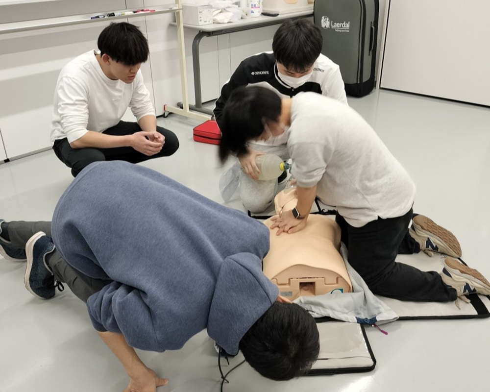 シミュレーションセンターでの練習風景 