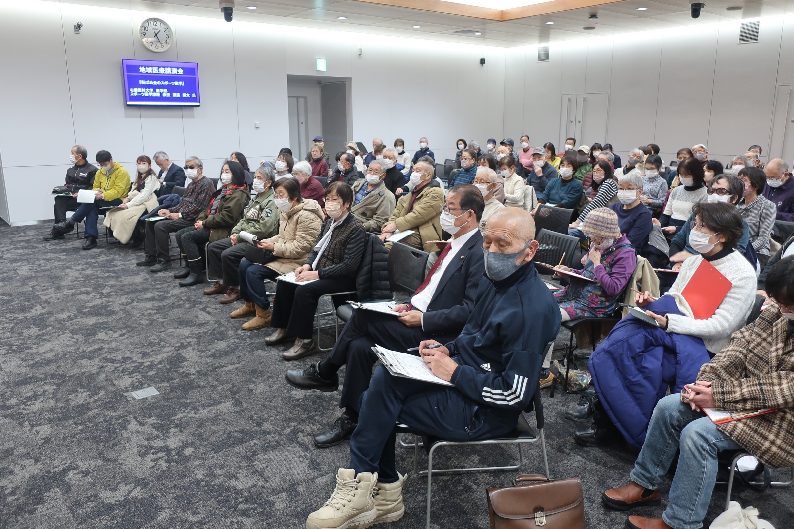 地域医療講演会のようす