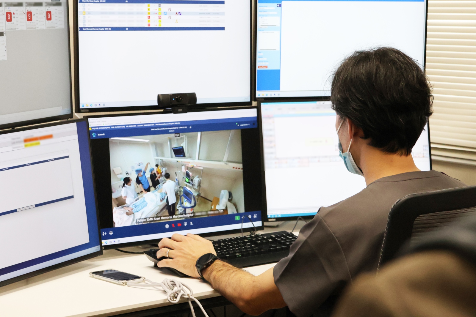 遠隔ICU報道公開の様子