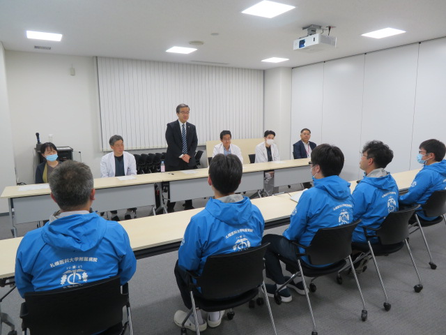 山下理事長・学長からのねぎらいの言葉