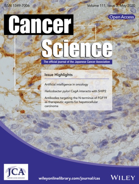 Cancer Science誌(Volume 111, Issue 5, May 2020)の表紙