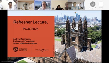 写真4．Sydney UniversityのMoorhouse教授による教育講演の様子