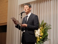 写真3.越後同窓会長によるご挨拶