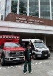 写真12. San Francisco General HospitalのER entranceにて.