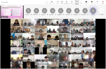 写真9．大会中のオンライン画面