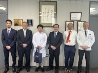 写真14. Kim Minseoさんの学長表敬訪問