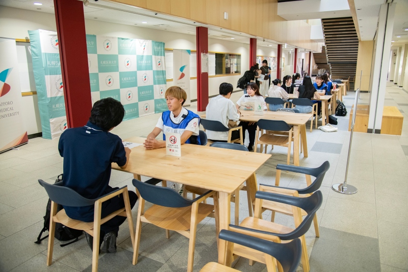 学生交流会の様子