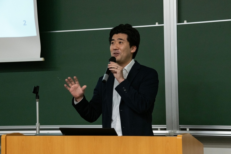 理学療法学科齋藤教授による模擬講義「解剖学から解き明かす老化の謎」