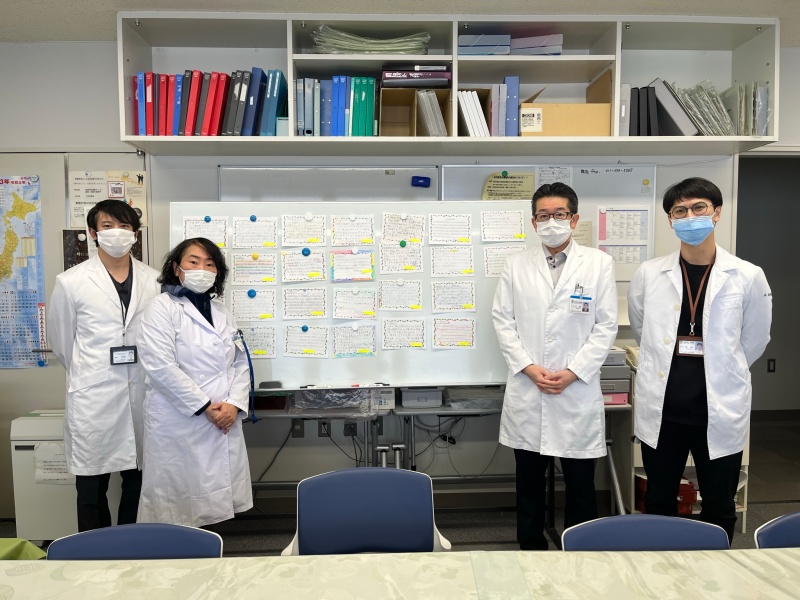 札幌医科大学医学部公衆衛生学講座のスタッフから二条小の子ども達へお礼のご挨拶