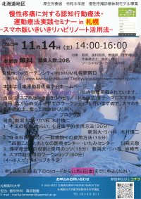 慢性疼痛診療ワークショップ in 札幌